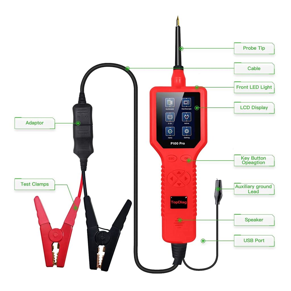 Punta Logica Con Osciloscopio Top Diag P Pro Rpm Tools