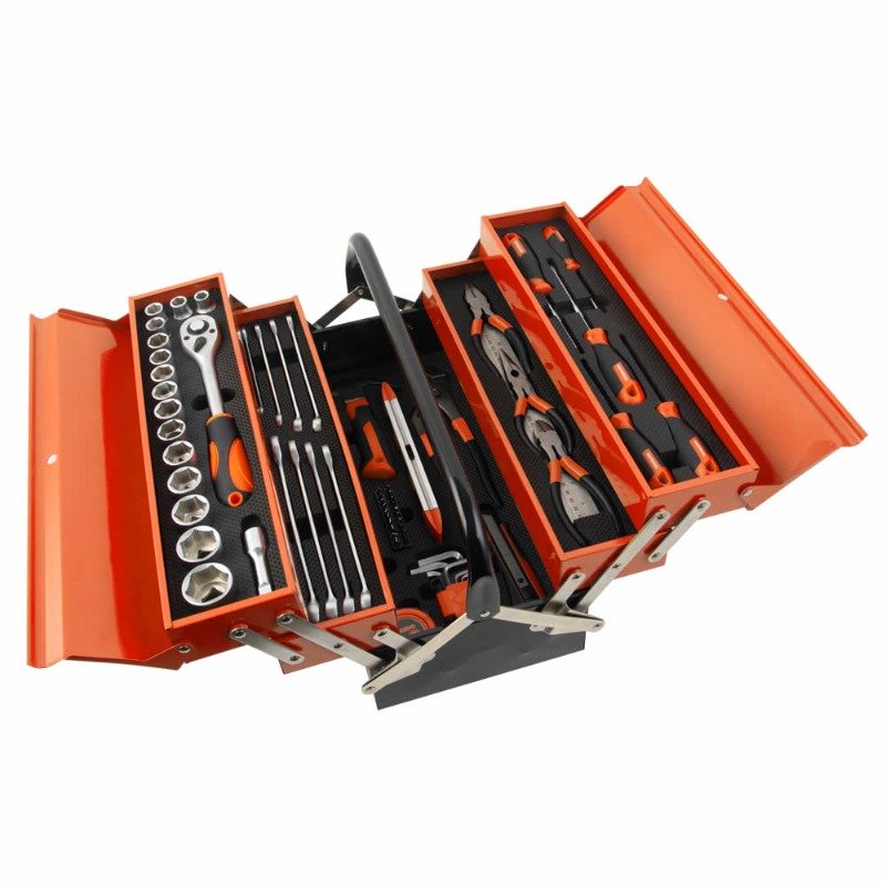 Caja de herramientas KENDO 81 PCS TIPO ACORDEÓN