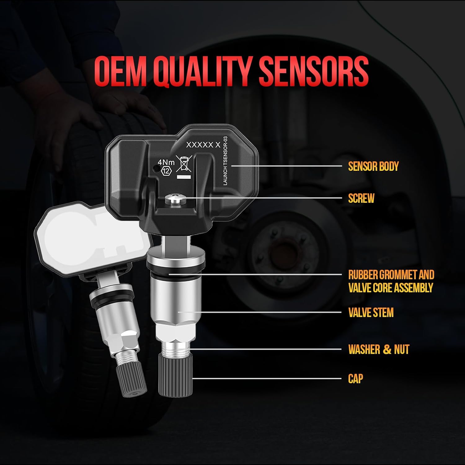 SENSORES DE LLANTAS UNIVERSALES LAUNCH - Image 2